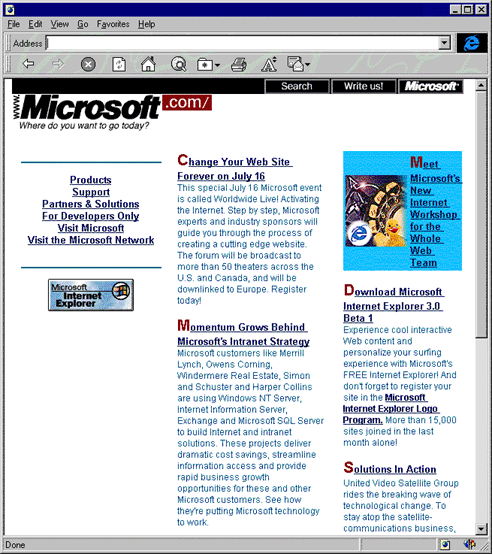 Microsoft Games in 2001 - Web Design Museum