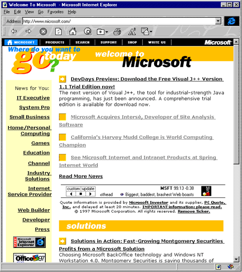 Microsoft Games in 2001 - Web Design Museum